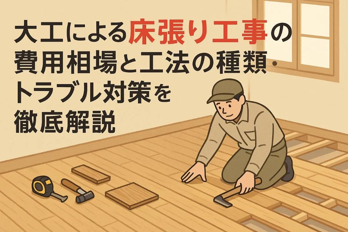 大工による床張り工事の費用相場と工法の種類・トラブル対策を徹底解説