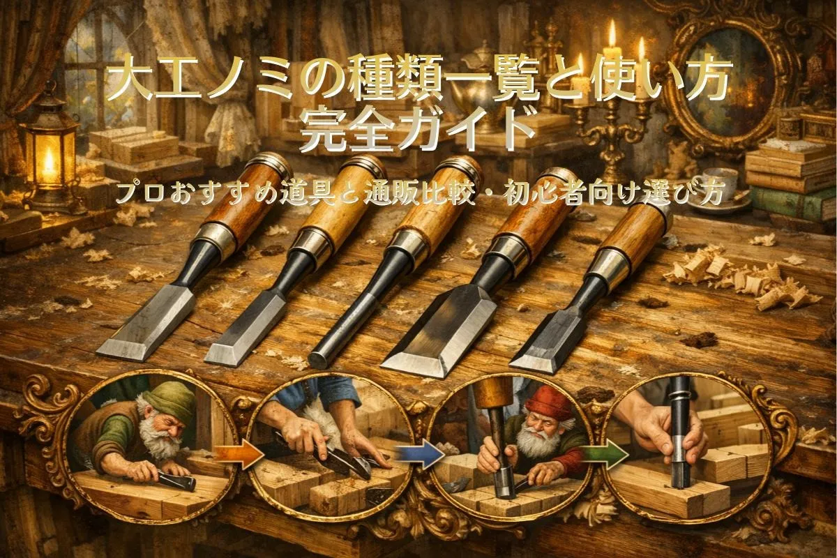 大工ノミの種類一覧と使い方完全ガイド｜プロおすすめ道具と通販比較・初心者向け選び方