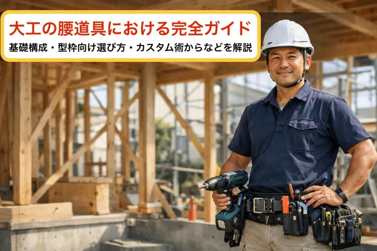 大工の腰道具における完全ガイド｜基礎構成・型枠向け選び方・カスタム術からなどを解説