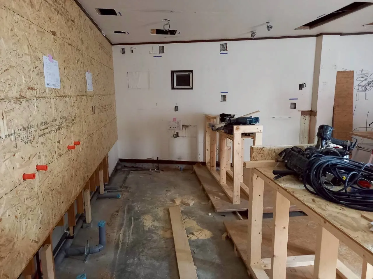 解体が終え造作へ