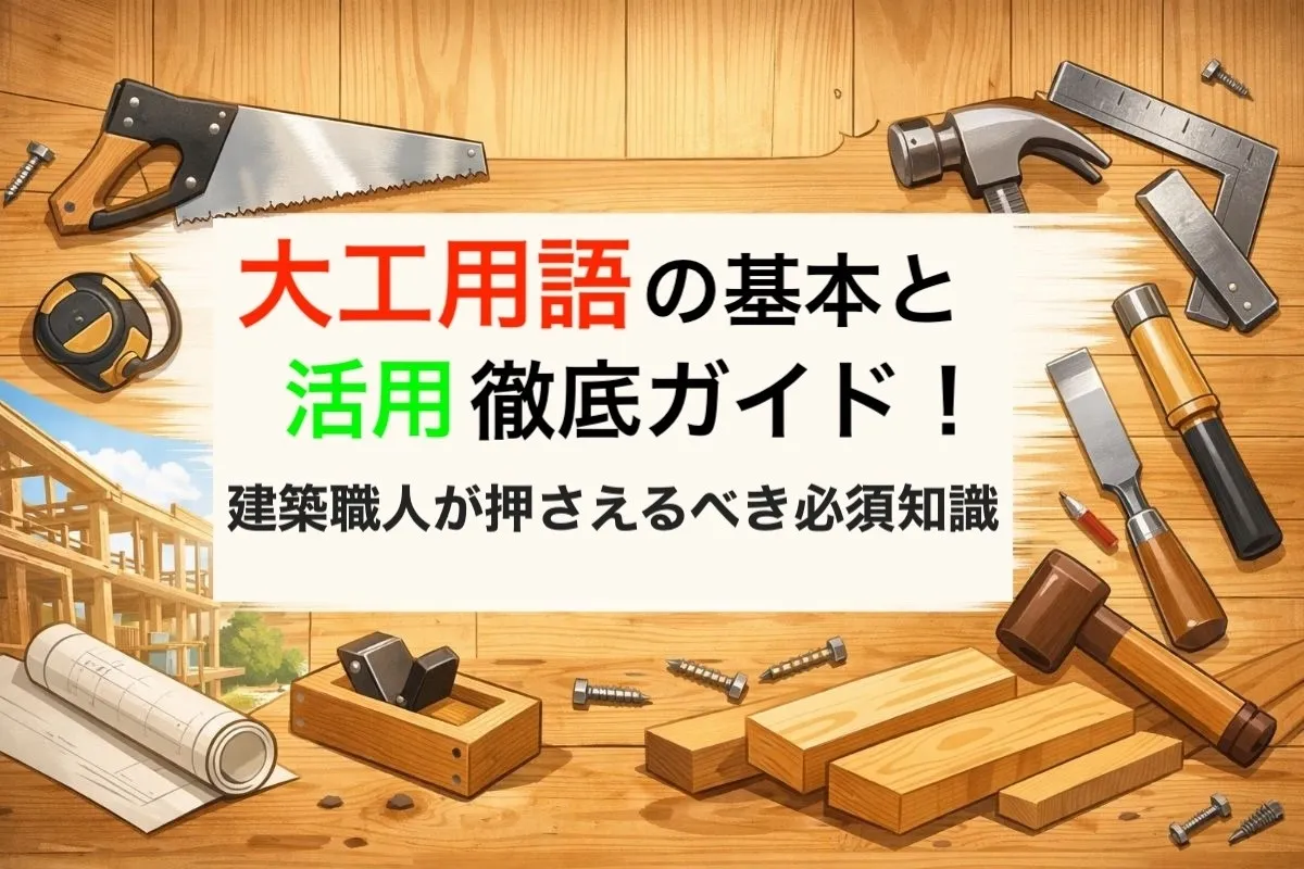 大工用語の基本と活用徹底ガイド！建築職人が押さえるべき必須知識