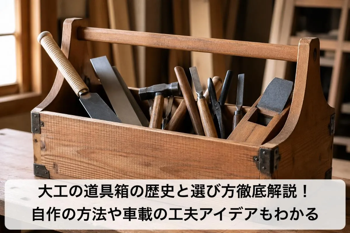 大工の道具箱の歴史と選び方徹底解説！自作の方法や車載の工夫アイデアもわかる