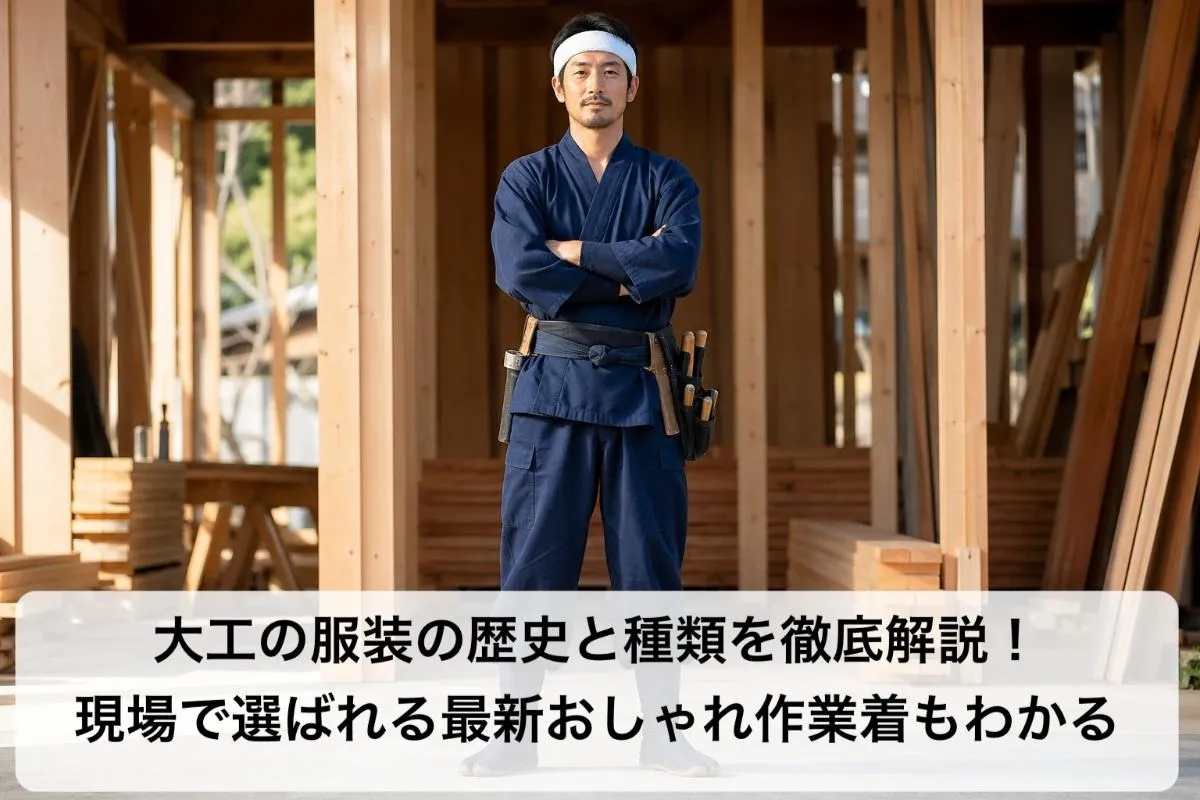 大工の服装の歴史と種類を徹底解説！現場で選ばれる最新おしゃれ作業着もわかる