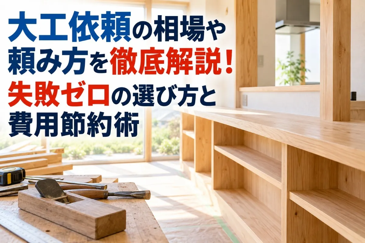 大工依頼の相場や頼み方を徹底解説!失敗ゼロの選び方と費用節約術